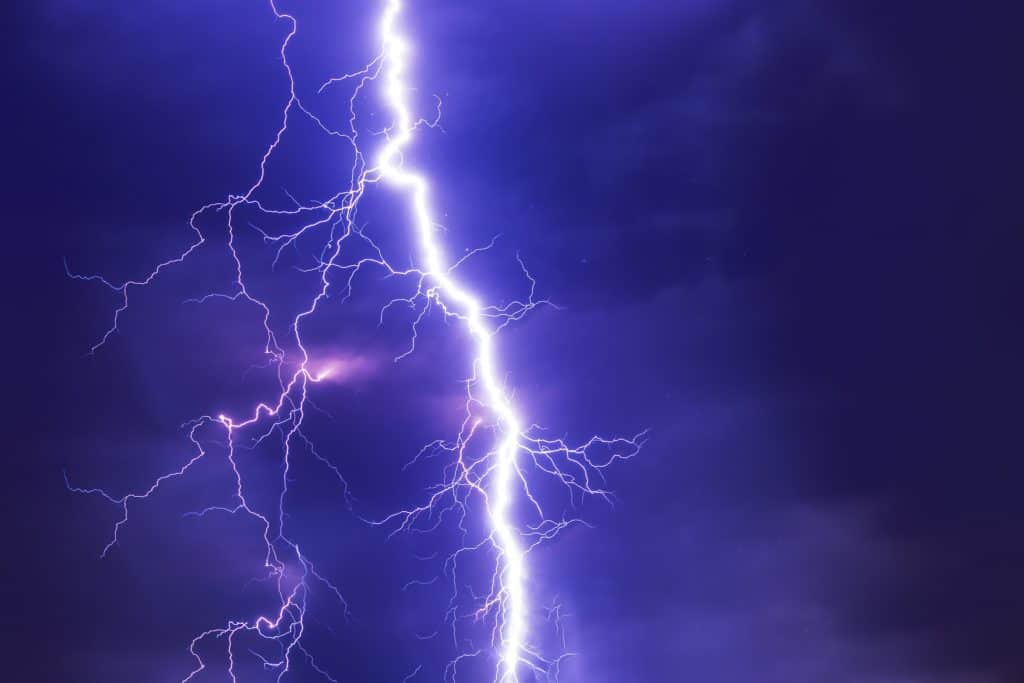 What is Flash Fiction - represented by a lighting strike.