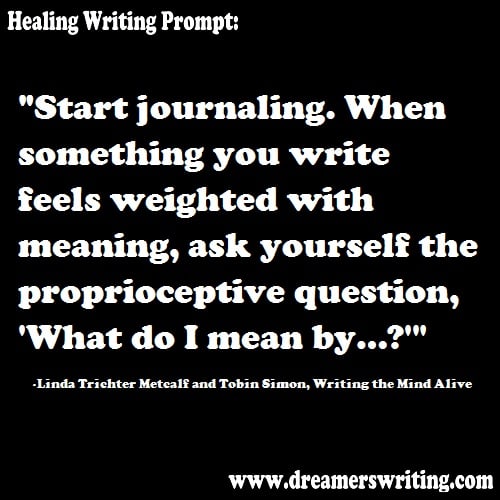 Healing writing prompt