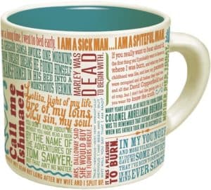 Gifts for writers - literature mug
