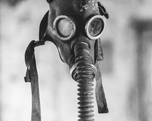 Gas Mask image used in story "Sometimes I Feel Like Chernobyl"